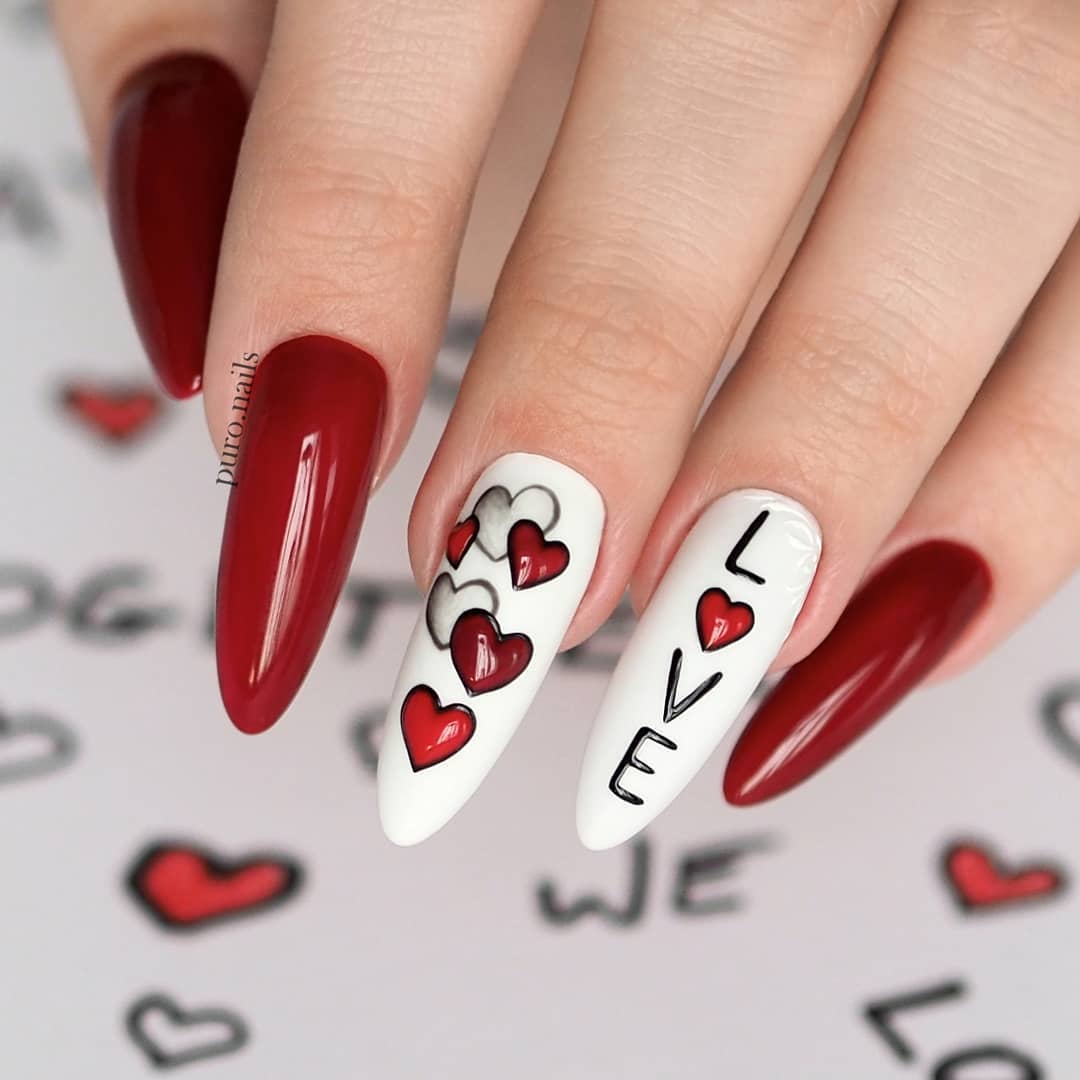 Nail art San Valentino 2022 - 50 Idee Unghie da copiare